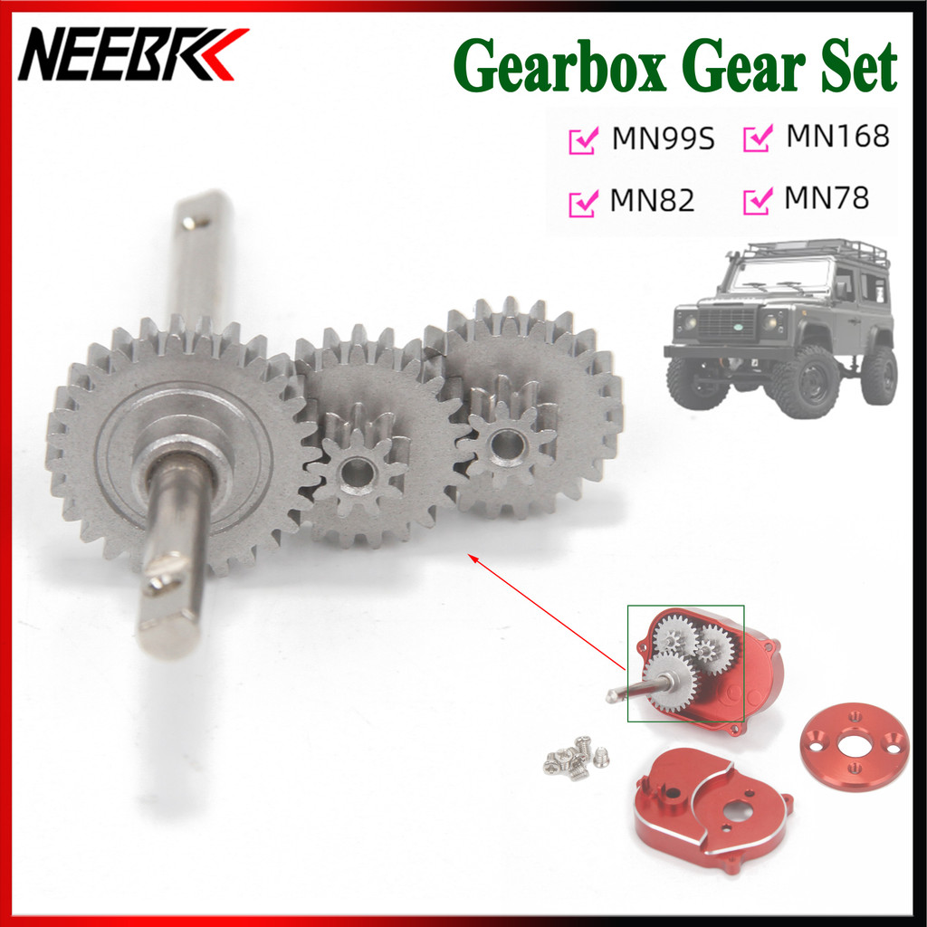 IMPORT Metal Gear Box Replace Part Gear Kit for 1/12 RC Car Crawler MN Model MN82 MN78 MN99S MN168