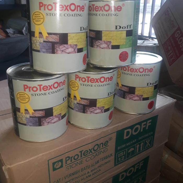 Coating batu alam Protex one clear doff