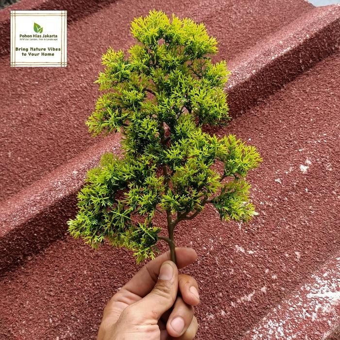 Tanaman Artificial Daun bonsai premium pinus cemara udang sintetis