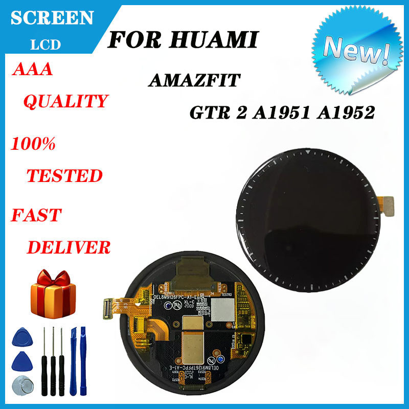 For Huami AMAZFIT GTR 2 A1951 A1952 LCD + Touch Screen Digitizer AMOLED Display