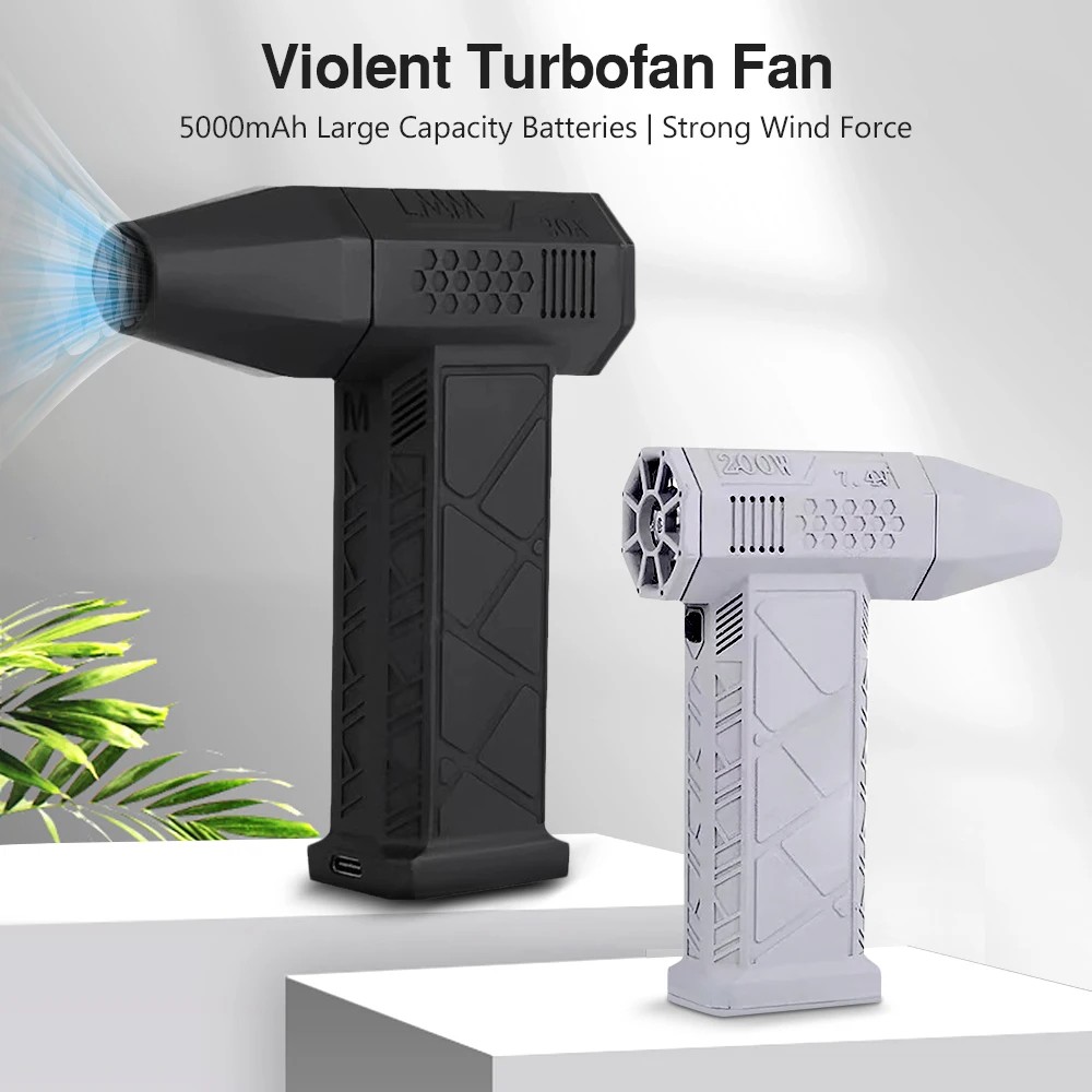 IMPORT Violent Fan 130000 RPM Powerful Air Blower Vacuum Dust Cleaner Type-C Charging Strong Winds