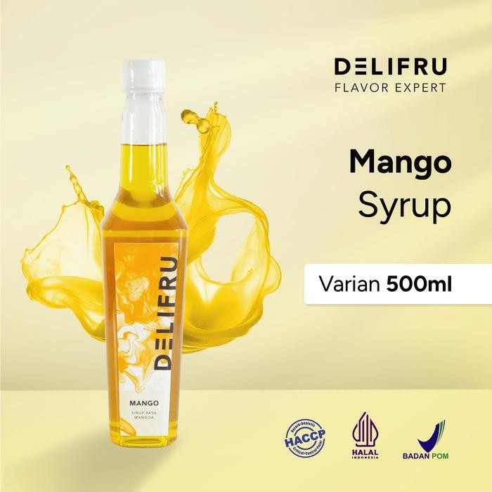 

Syrup Mango Delifru 500 ml - Sirup Buah Mangga Premium
