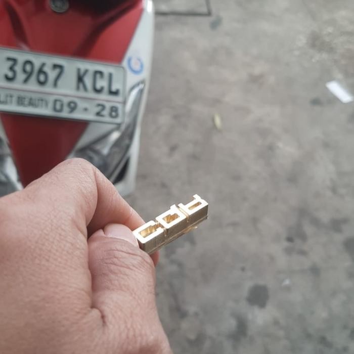 

Promo! Plat Kuningan Cqr Untuk Bahan Nylon Kulit Sintetis