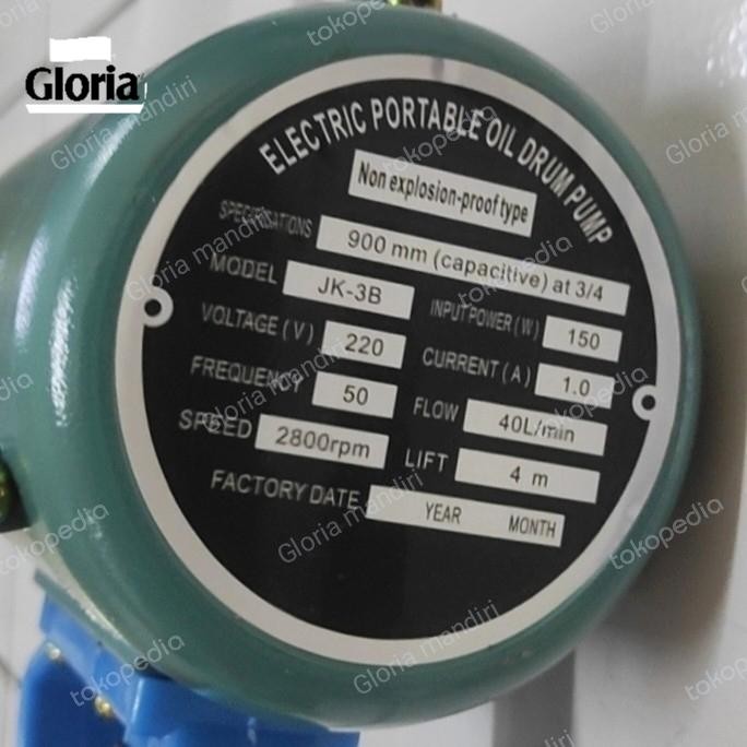 Terlaris Pompa Minyak Electric Drum Pump Oil Listrik Barrel Pump 220V