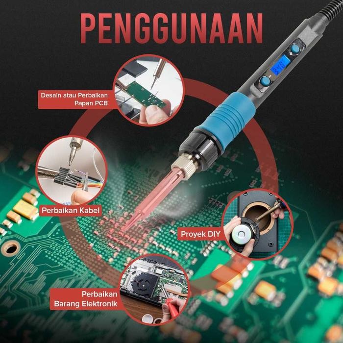 SOLDER 80 WATT LCD SOLDER LISTRIK 80 WATT SOLDER ELEKTRIK LCD DISPLAY