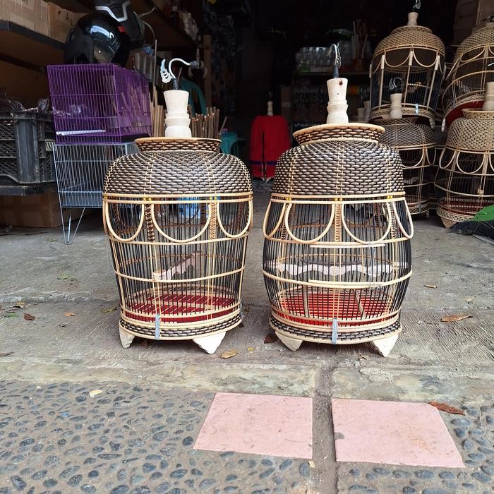 sangkar burung perkutut rotan