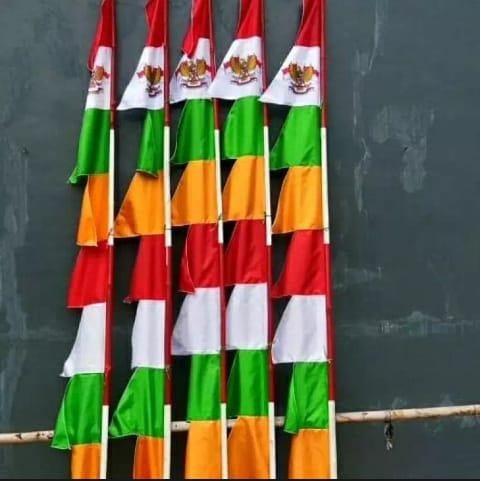 (Allthebest) PAKET USAHA UMBUL UMBUL LIMA KODI ISI 100 PCS GLOSIR BENDERA UMBUL UMBUL 17 AGUSTUS