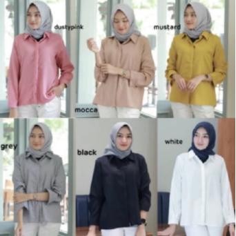 Kemeja Wanita Basic/ Kemeja Wanita Polos KEM BASIC/Kemeja Kantor