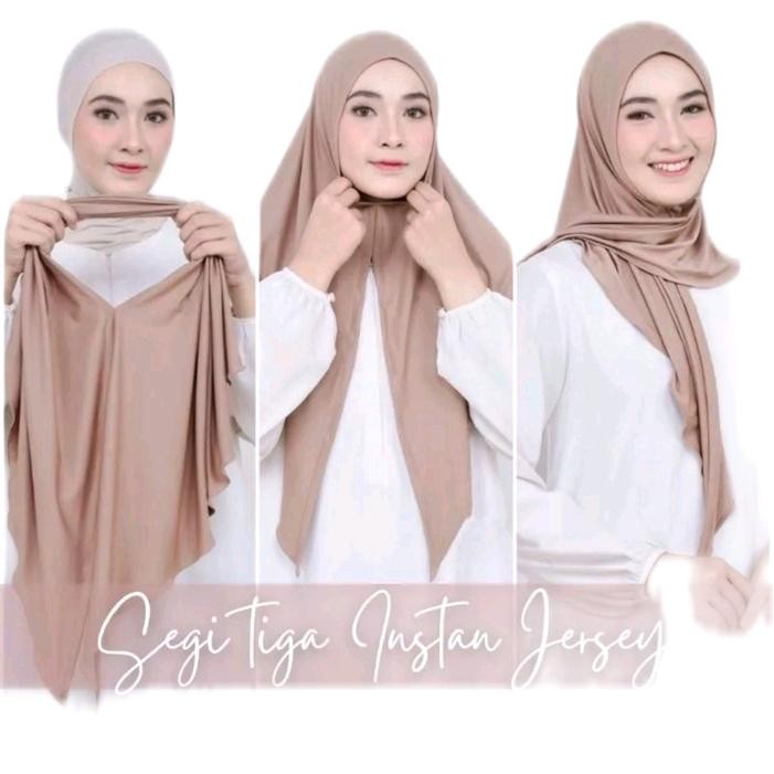 Jilbab / Hijab Segita Instan Jersey / Jilbab Instan Jersey Muslim Kerudung Nyaman Panjang