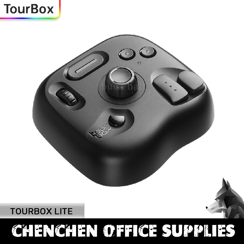 Tourbox Lite Light Weight Wired Keyboard Designer Handle Custom Keypads PC+ABS Drawing Mini Portable