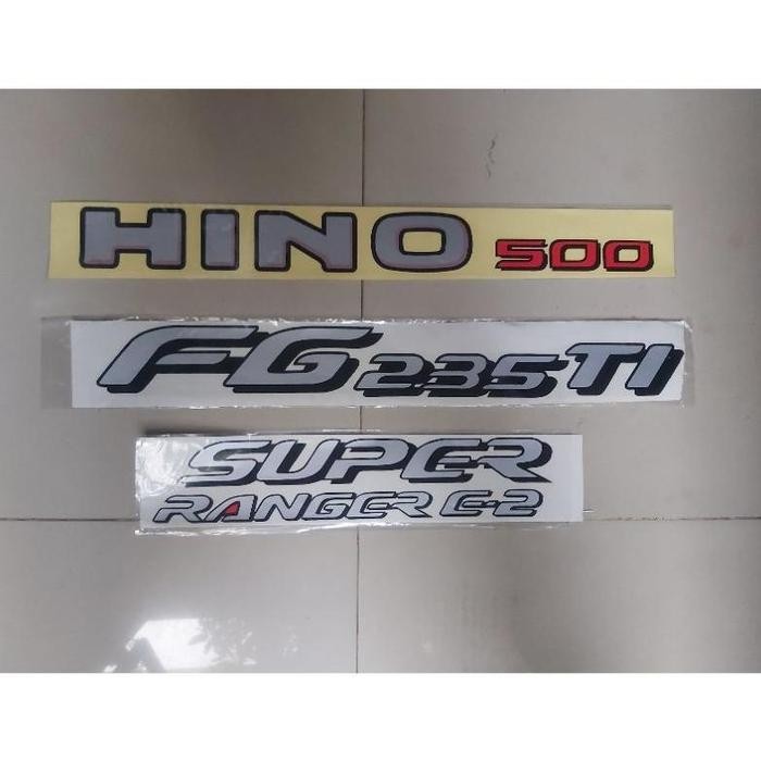 Parfume Sticker HINO FG235TI / Stiker FG 235 ti / Stiker super ranger e-2