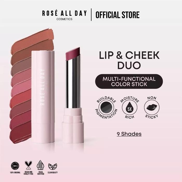 rose all day lip cheek duo milkshake