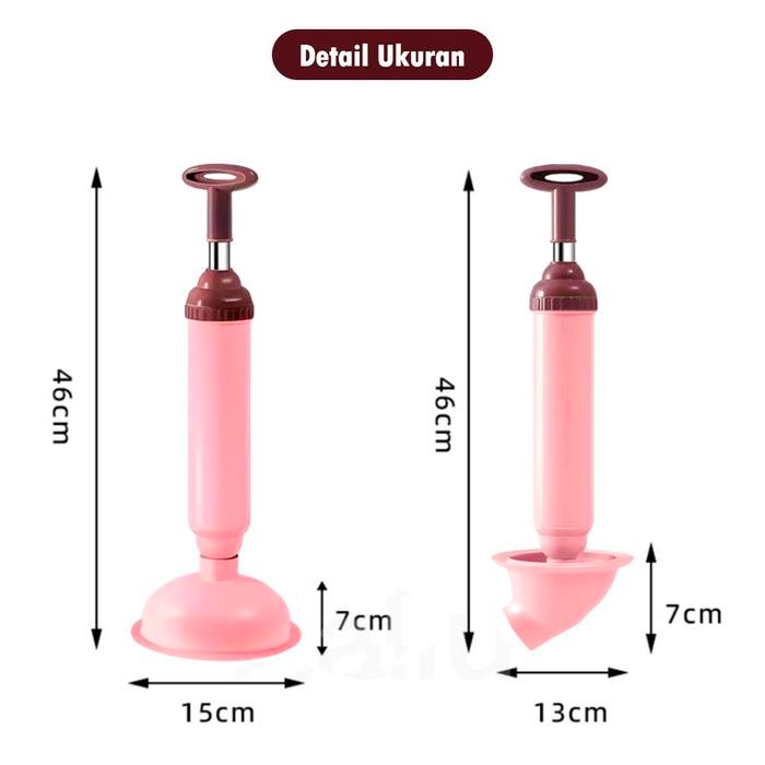 Pompa WC Mampet Drain Buster Penyedot WC Flexible Model Bulat Model Lancip Pompa Pendorong WC Anti