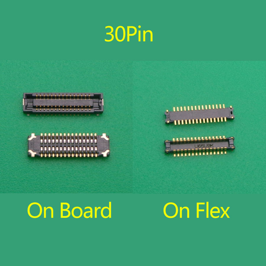 2pcs 30 Pin LCD Display FPC Connector On Flex Cable Board For Huawei Nova 2 Lite/Enjoy 8/Y7/Pro/Y7 P
