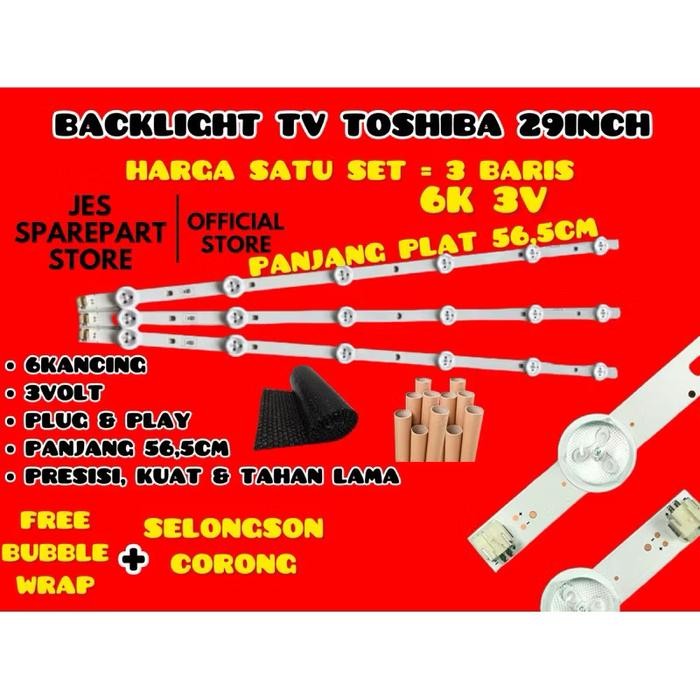 Terlaris BACKLIGHT TV TOSHIBA 29INCH 6K 3V 29PB200EJ 29PB201EJ SALE