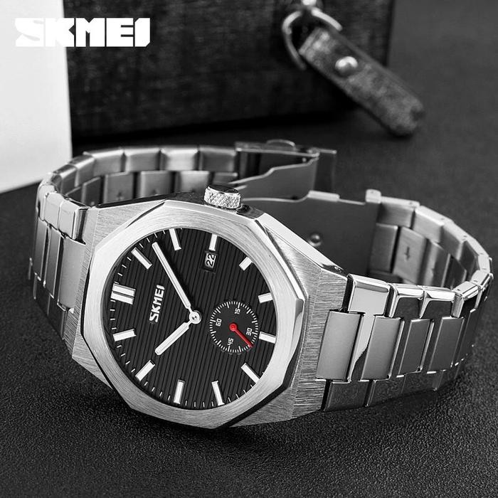 Jam Tangan Pria Analog Chronograph Tali Stainless Steel Skmei 9262
