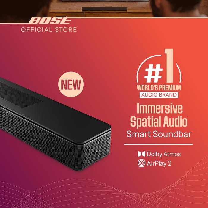 Bose Smart Soundbar with Dolby Atmos for Premium Home Theater