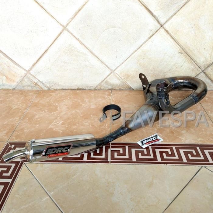 KNALPOT RACING VESPA BUANG KANAN PANJANG DRC bukan VICTORY