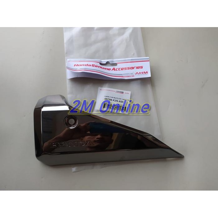 Garnish Cover Muffler Aksesori Knalpot Vario 160 Ori AHM 08F88-K2S-A00