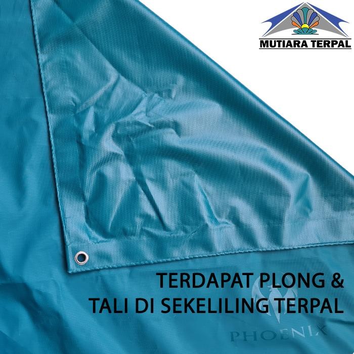 Terpal Karet PVC Hijau Ukuran 4x6