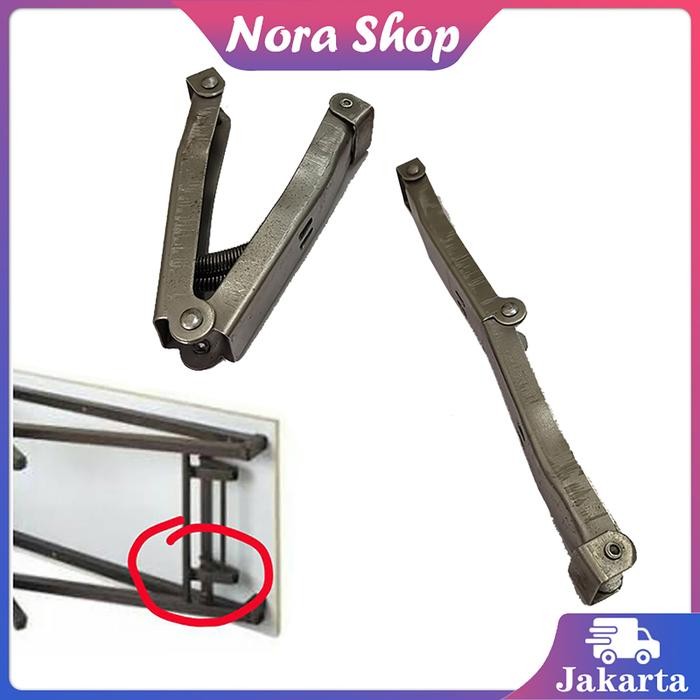 2Pcs Engsel Meja Lipat Besi Engsel Meja Lipat Portable Engsel Lipat Meja 240mm