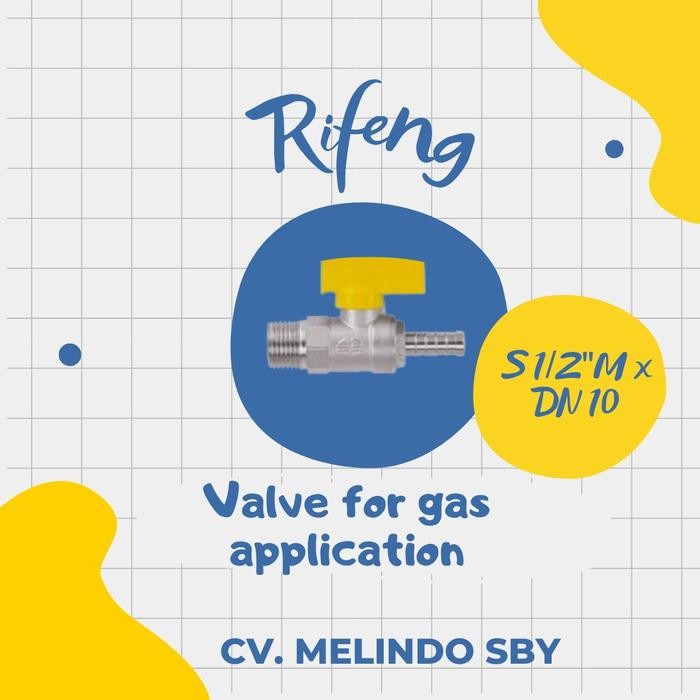 Rifeng Fitting Gas S1/2"M-Dn10