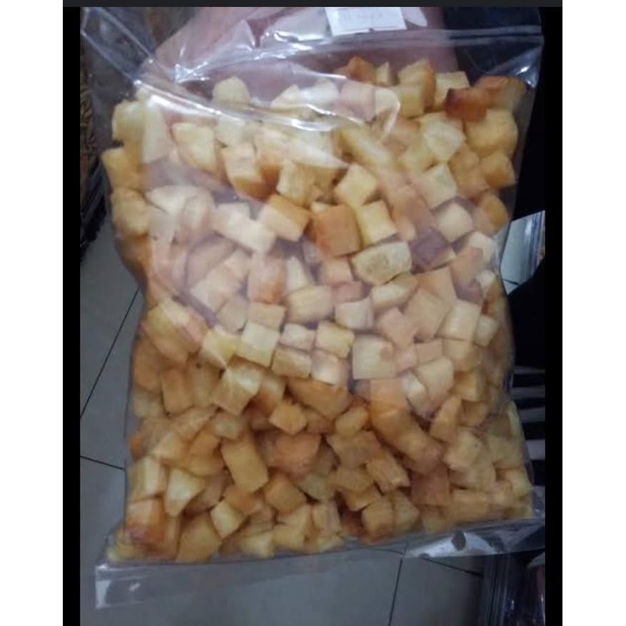 

Sedia kripik balok/dadu singkong balado dan asin