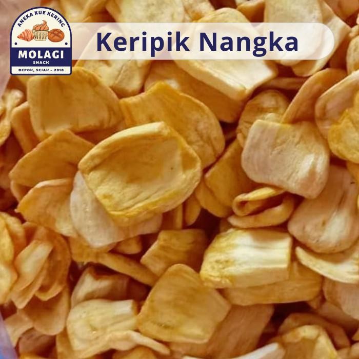 

Sedia Keripik Nangka Asli Malang 100 Gram / Kripik Nangka Jackfruit - Molagi Snack