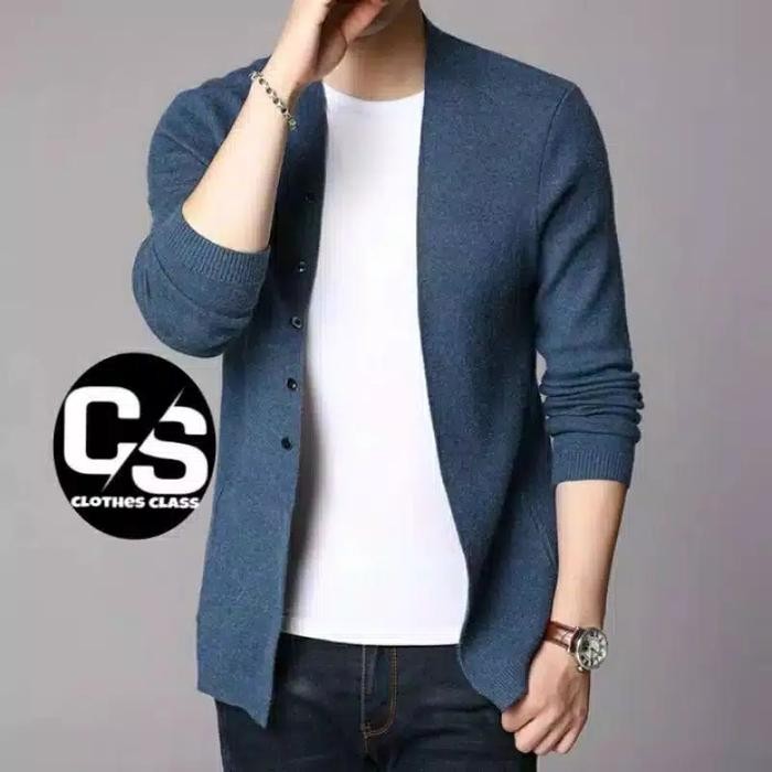 Blazer Pria / Blazer Pria Korea Cotton Rajut Halus Premium