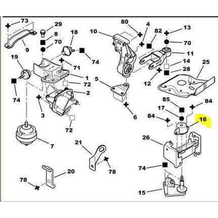 Mounting Transmisi Gearbox Al4 Peugeot 206 307 Tu5Jp4 1844.51