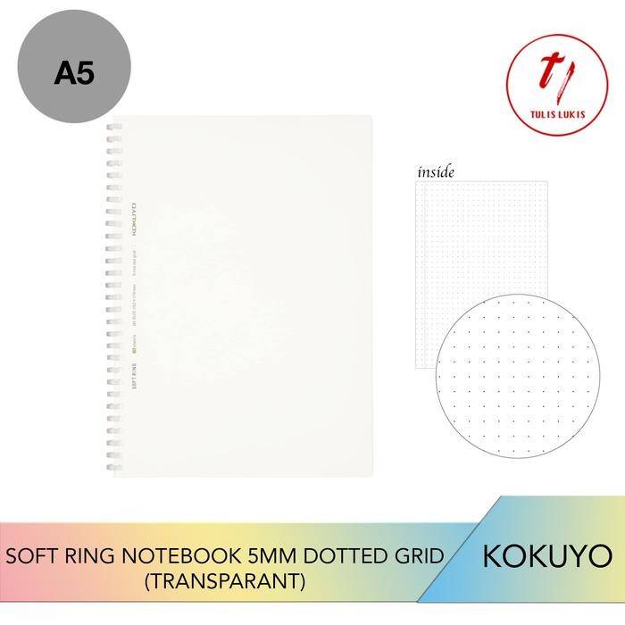 

KOKUYO SOFT RING NOTEBOOK DOTTED SIZE A5 S-S5V38WT-T