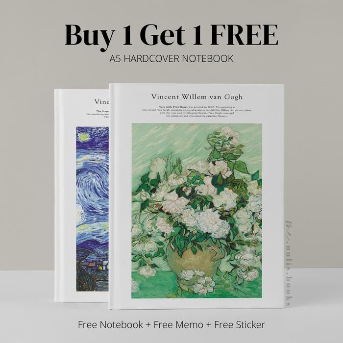 

BUY 1 GET 1 Notebook Polos Art Van Gogh 100gsm Bujo Planner
