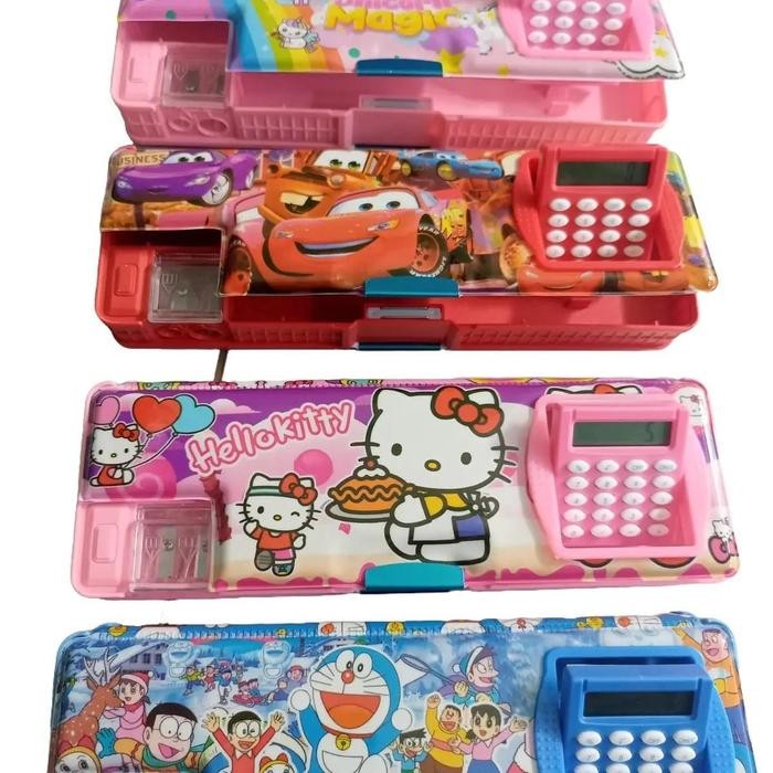 

KOTAK PENSIL MAGNET 2 SISI PLUS DUA RAUTAN KARAKTER KARTUN Stationery Alat Tulis Sekolah