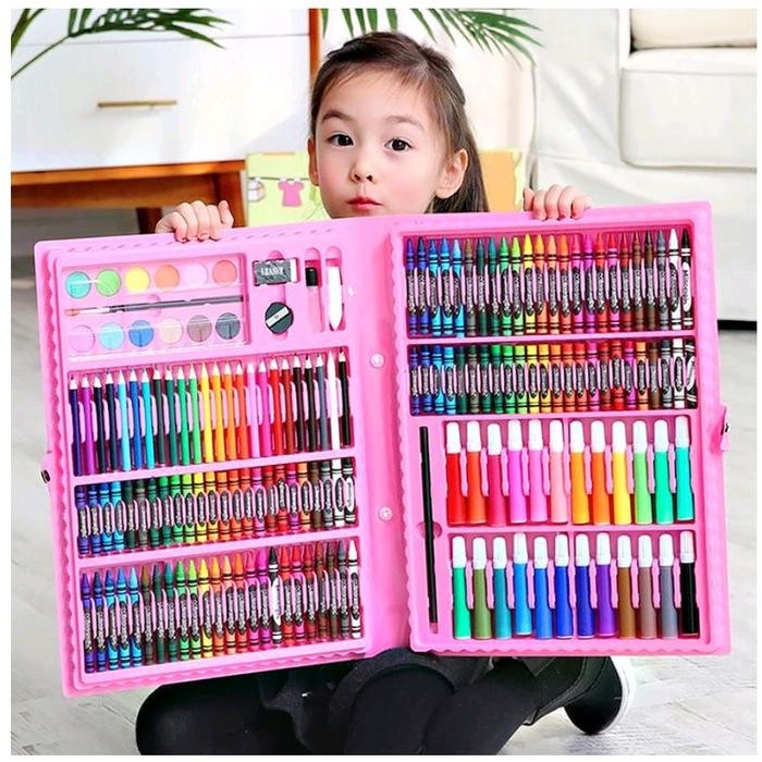 

PS - Set Crayon 86 Art Set Pensil Warna Warni 86 Pcs / Crayon Colouring Set 86 in 1 / Gulali Books