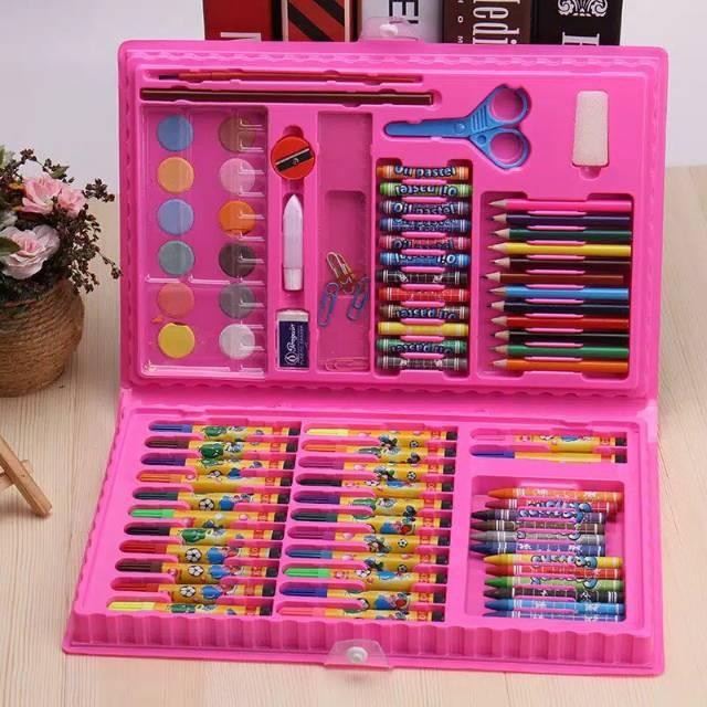 

COLOURING SET 86 IN 1 CRAYON KARAKTER CAT AIR PENSIL STATIONARY WARNA