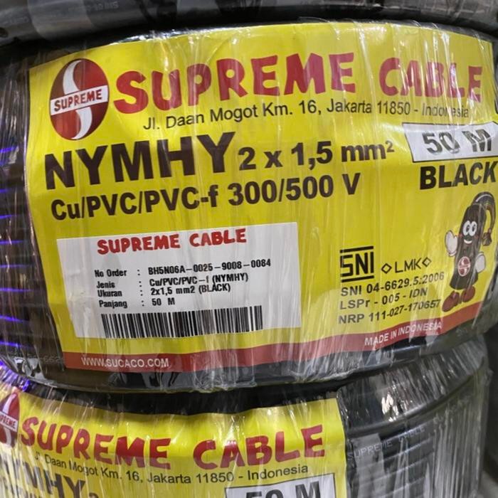 Supreme Kabel NYYHY 2X1.5 Kabel nyyhy 2x1.5mm 2x1.5 @50Meter