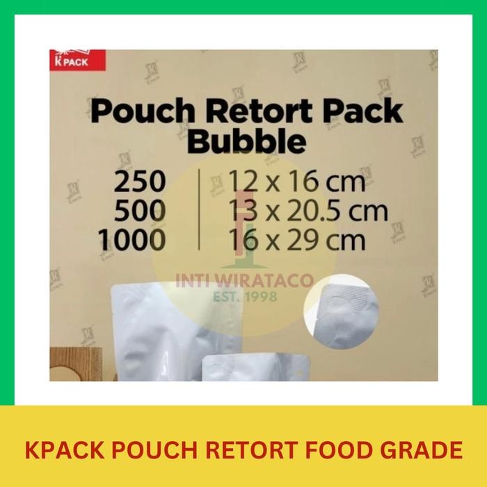 NEW KPACK POUCH RETORT Kemasan Tahan Panas Alufoil Food Grade [terbaik][terlaris]