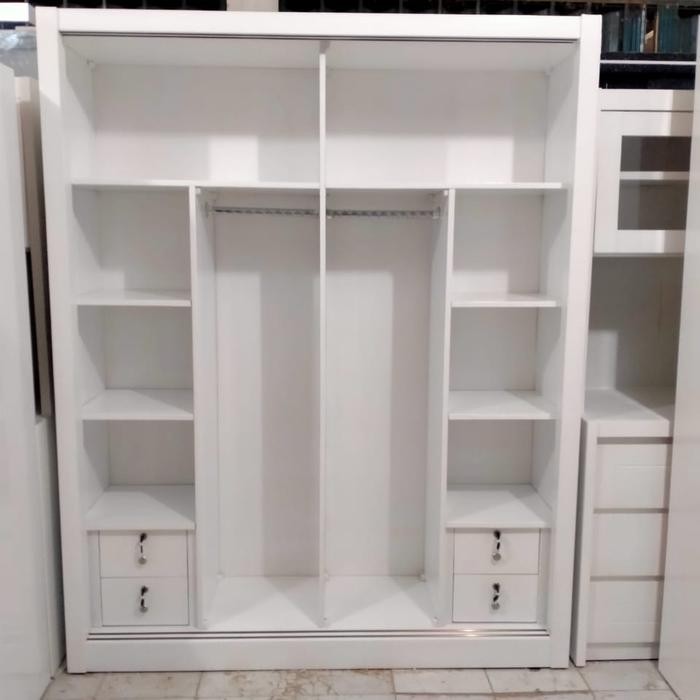 Lemari Pakaian 2 Pintu Sliding Full Cern Duco /Lemari Duco/Hpl/Nota