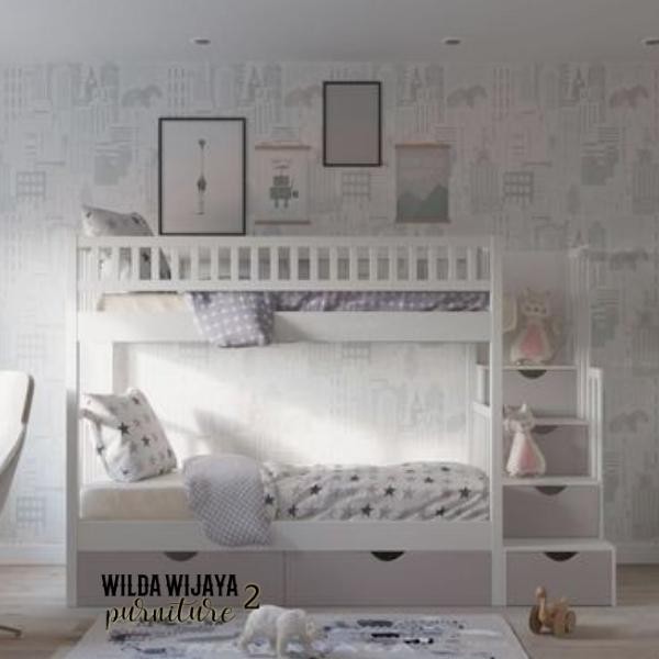 Tempat Tidur Anak Tingkat 2 Laci