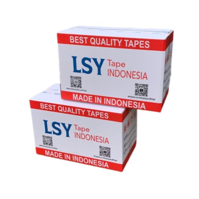 

Ready Stock Lakban Bening / Cokelat 48Mm X 90Yard 1 Dus Isi 48 Roll Lsy Tape Packing Aman