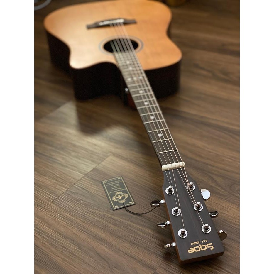 Sqoe Spain Ed90C Acoustic In Vintage Natural Satin