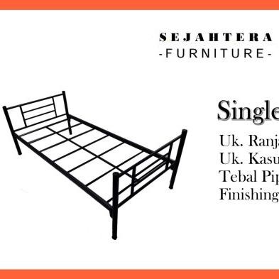 Ranjang Single Ranjang Besi Single Ranjang Ukuran 90 Kuat Murah