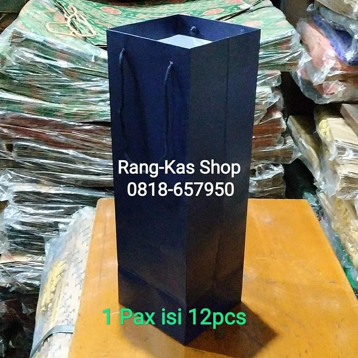 

Paperbag Botol / Madu Ivory Biru dongker