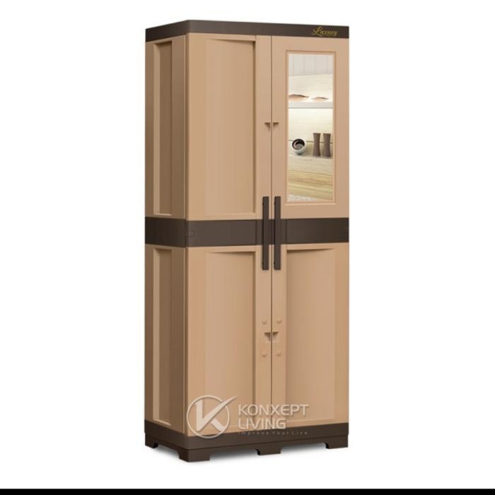 Lemari Pakaian 3 Pintu Lemari Plastik 2 Pintu Lemari Pakaian Luxury