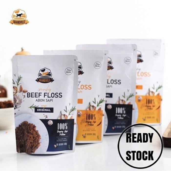 

New Grandville Abon Sapi Ayam original spicy 100g Beef Chicken Crunchy