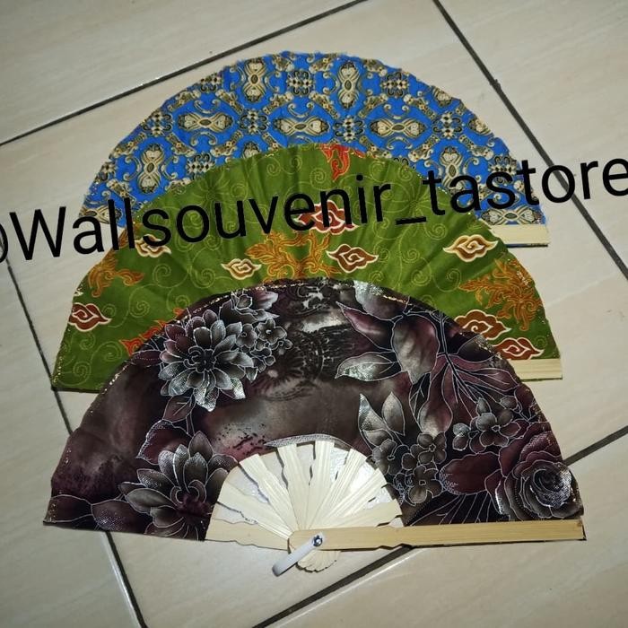 Kipas Batik Sedang Kemas Plastik #Gratisongkir