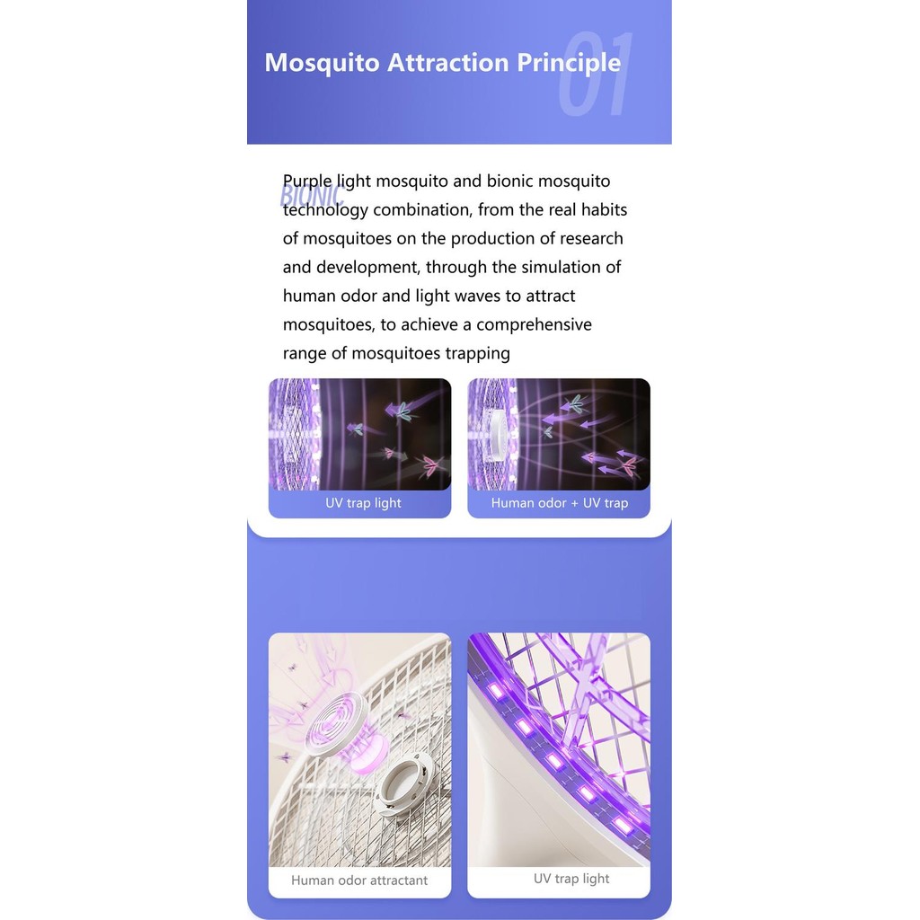 (Allthebest) Qualitell Xiaomi Raket Nyamuk Listrik Pemukul Nyamuk Elektrik 2 IN 1