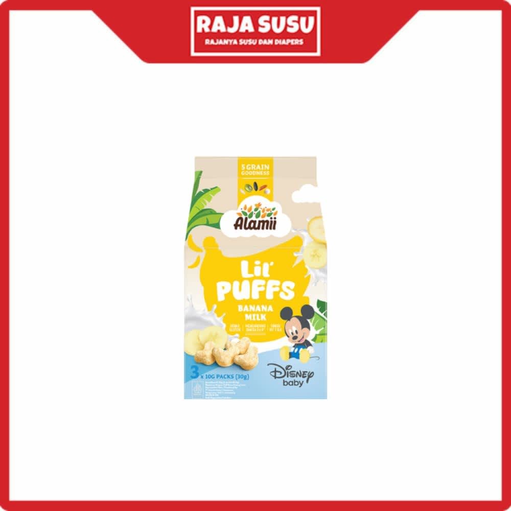 

ALAMII LIL PUFFS BANANA MILK 30GR - RAJA SUSU