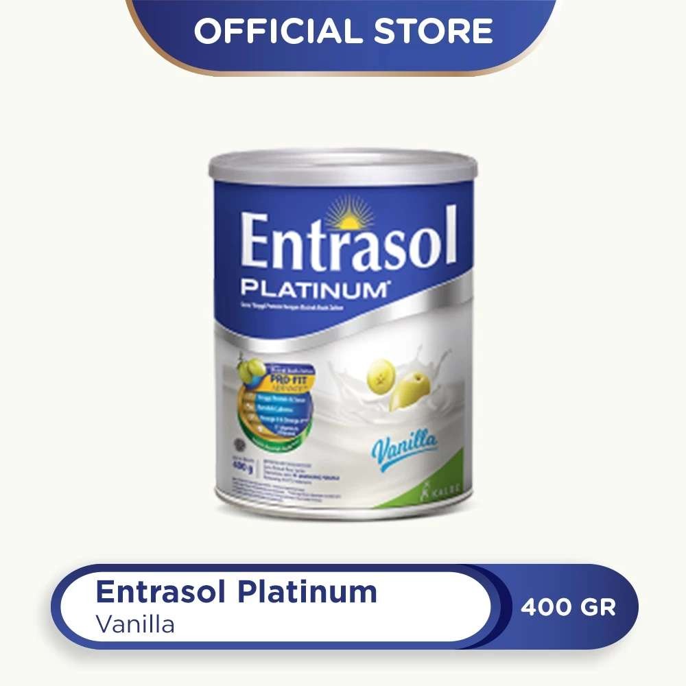 

ENTRASOL SENIOR PLATINUM VANILA 400 GR - RAJA SUSU