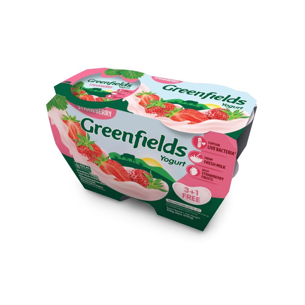

Greenfields Yogurt Strawberry Multipack 4 x 125 gram